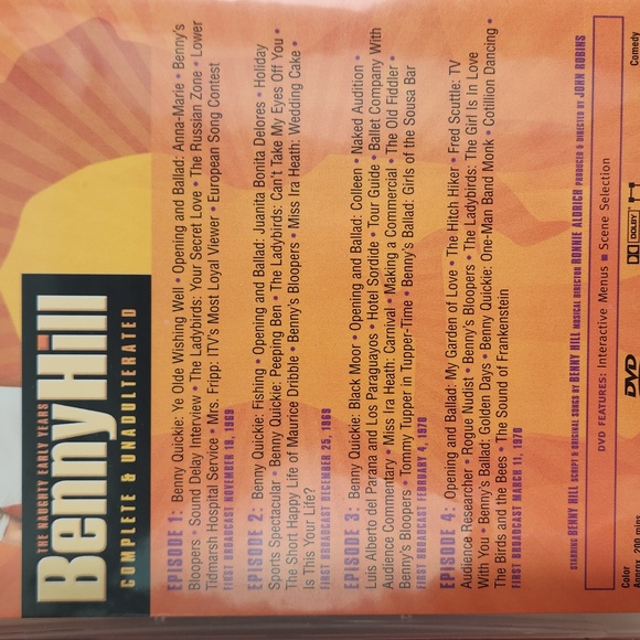 BENNY HILL The Naughty Early Years Complete and Unadulterated 3 DVD set - Picture 7 of 17